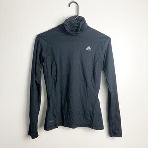 Nike ACG Fit Try Fitted Turtleneck Pullover Sweater Small Womens Black